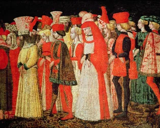 Hofleute der Familie Sforza (Detail)